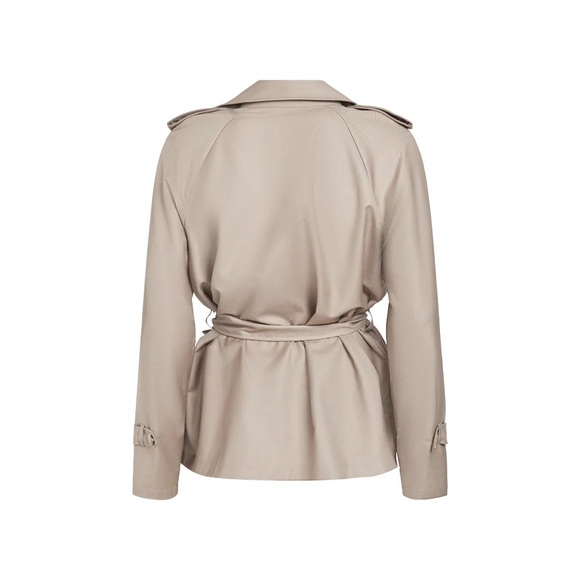 Lioness CROPPED TRENCHEROUS COAT | MUSHROOM A00 - Picture 6 of 7
